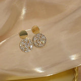 Sparkling Rhinestone Zircon Stud Earrings for Women