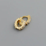 925 Silver Zircon Ear Buckle Women Bohemian Party Earring