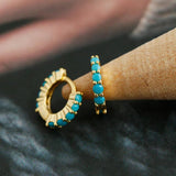 925 Silver Zircon Ear Buckle Women Bohemian Party Earring