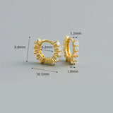 925 Silver Zircon Ear Buckle Women Bohemian Party Earring