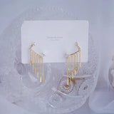 Zircon Tassel Earrings 14k Charm Wedding Jewelry Gift