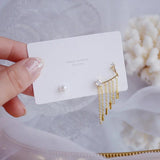Zircon Tassel Earrings 14k Charm Wedding Jewelry Gift