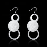 925 Silver Geometric Multicycle Earrings Charm Jewelry