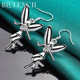 925 Silver Pixie Drop Earrings Wedding Party Fine Jewelry