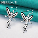 925 Silver Pixie Drop Earrings Wedding Party Fine Jewelry