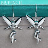 925 Silver Pixie Drop Earrings Wedding Party Fine Jewelry