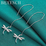 925 Sterling Silver Dragonfly Earrings for Women's Wedding Party
