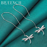 925 Sterling Silver Dragonfly Earrings for Women's Wedding Party