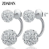 925 Silver Ball Earrings For Women Jewelry