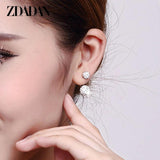 925 Silver Ball Earrings For Women Jewelry