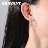 925 Silver 20mm Hoop Earrings for Women