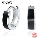 925 Sterling Silver Hoop Earring Women Party Birthday Gift Accessory