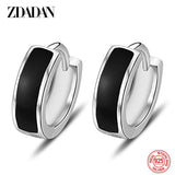 925 Sterling Silver Hoop Earring Women Party Birthday Gift Accessory