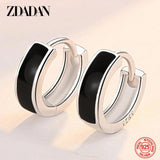 925 Sterling Silver Hoop Earring Women Party Birthday Gift Accessory