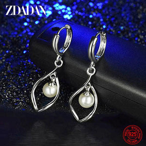 925 Sterling Silver Charm Dangle Earrings for Women Wedding Jewelry