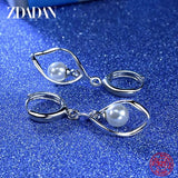 925 Sterling Silver Charm Dangle Earrings for Women Wedding Jewelry