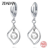 925 Sterling Silver Charm Dangle Earrings for Women Wedding Jewelry