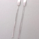 925 Sterling Silver Tassel Earrings Women's Temperament Jewelry