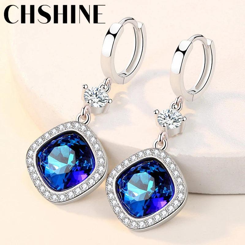 925 Silver Kyanite Earrings Women Banquet Party Gift