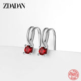 925 Silver Zircon No Pierced Earrings for Women Ear Clip Wedding