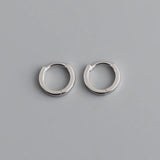 925 Sterling Silver Round Ear Buckle for Women Earrings