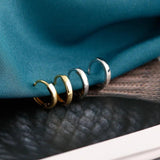 925 Sterling Silver Round Ear Buckle for Women Earrings