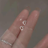 925 Silver Cloud Stud Earrings Fresh Summer Jewelry Accessories
