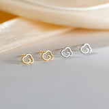 925 Silver Cloud Stud Earrings Fresh Summer Jewelry Accessories