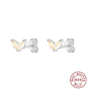 Horse Eye Studded Diamond 925 Sterling Silver Earrings For Women