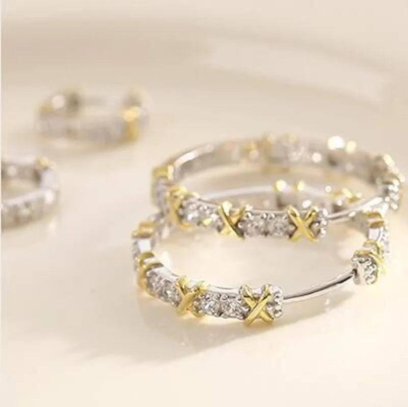 Vintage Hoop Earring AAAAA Zircon 925 Sterling Silver Party Wedding Earrings