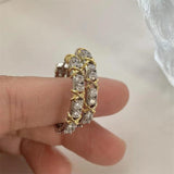 Vintage Hoop Earring AAAAA Zircon 925 Sterling Silver Party Wedding Earrings