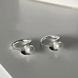 925 Silver Geometric Earrings for Women, Elegant Jewelry