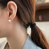 925 Silver Geometric Earrings for Women, Elegant Jewelry