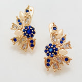High Gorgeous 585 Rose Micro Wax Inlay Drop Earrings