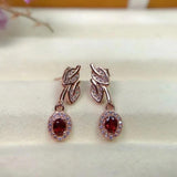 Hollow Oval Leaf Earrings - Fresh, Delicate, Versatile