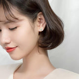 Enamel Rainbow Clouds Stud Earrings 925 Sterling Silver Kids Gift