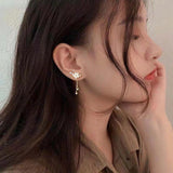 Karopel 925 Silver Needle Fairy Stud Earrings with Tassel Flower