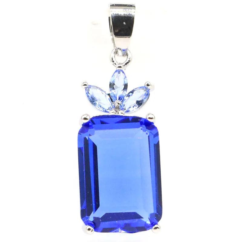 SheCrown Rich Violet Tanzanite Cz Jewelry Set for Sister