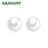 925 Silver Pearl Earrings Wedding Jewelry