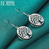 925 Silver Tree Drop Earrings Charm Women Jewelry Gift