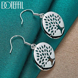 925 Silver Tree Drop Earrings Charm Women Jewelry Gift