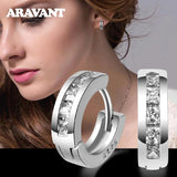 925 Silver Small Hoop Earrings For Women Girls Jewelry