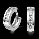 925 Silver Small Hoop Earrings For Women Girls Jewelry