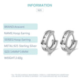 925 Silver Small Hoop Earrings For Women Girls Jewelry