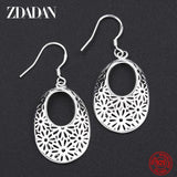 925 Silver Moon Dangle Earrings Women Wedding Party Gift