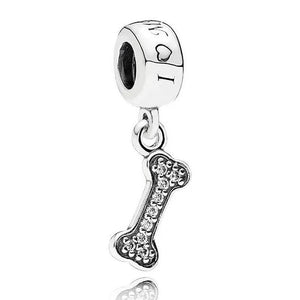Snowflake Luck Crown Corno Passion Pendant 925 Sterling Silver Charm