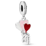 Snowflake Luck Crown Corno Passion Pendant 925 Sterling Silver Charm