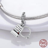 925 Silver Dangle Charm Bracelet Octopus Turtle Starfish Lemon Fruit Beads