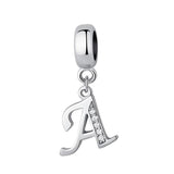 Necklace Dangle Charms Alphabet A-Z Letter Pendants Jewelry Gift