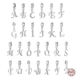 Necklace Dangle Charms Alphabet A-Z Letter Pendants Jewelry Gift